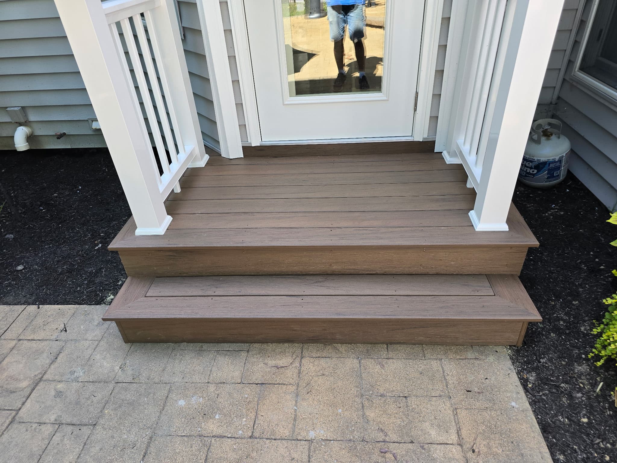 Composite Front Porch by 8 Is Enough Construction in Lorain County OH